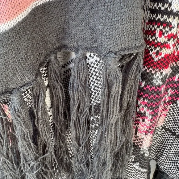 Haute Nomad Boutique NWT Western  Striped Kimono with Fringe - Picture 5 of 5